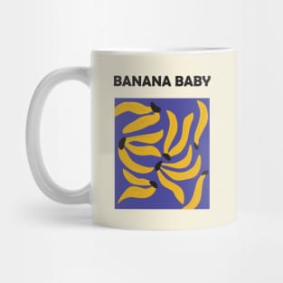 Banana funky art, kitchen art, cute kids wall art, pop art, modern home decor Mug